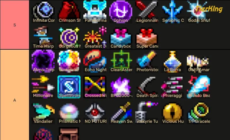Vampire Survivors All Weapons Tier List