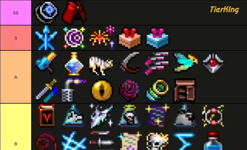 Vampire Survivors Weapons (No DLC) Tier List Maker