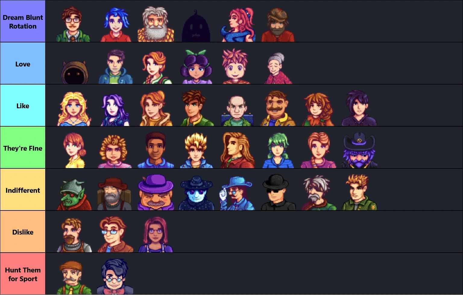 Stardew Valley Villagers