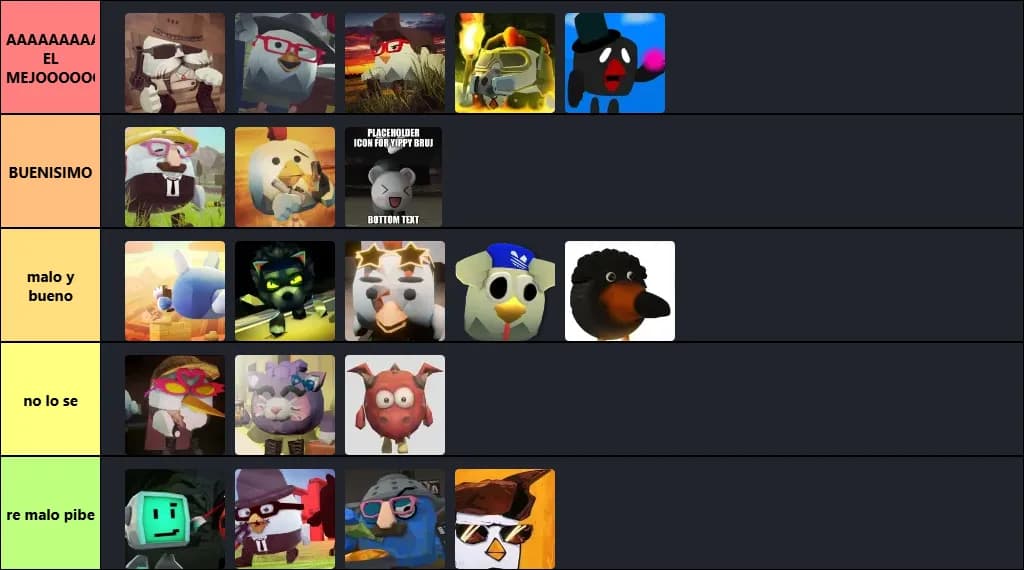 CGSAKEN TIER LIST