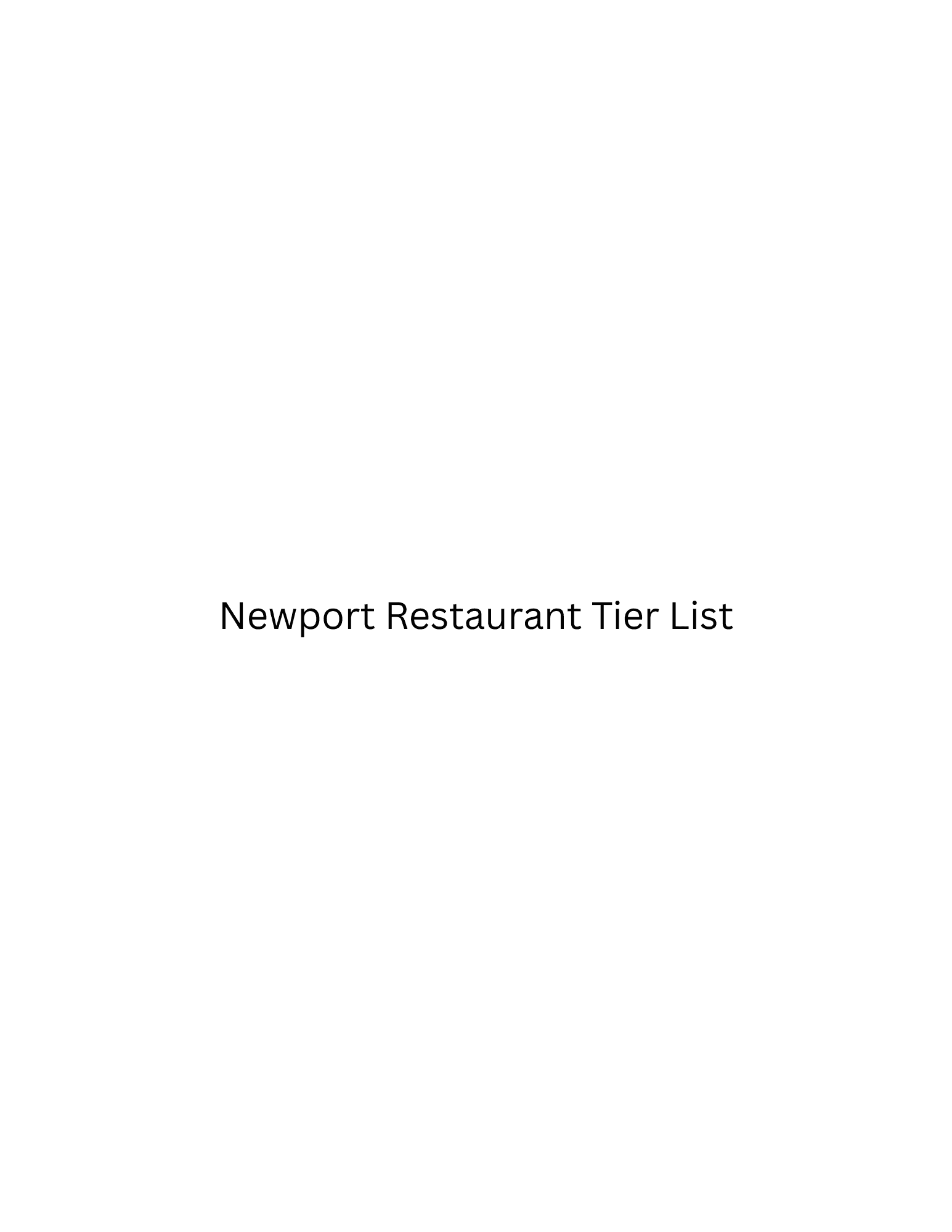 Newport Restaurants